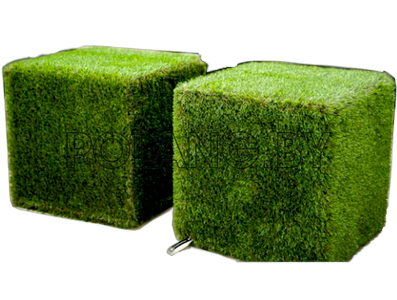 пуфик из искусственной травы